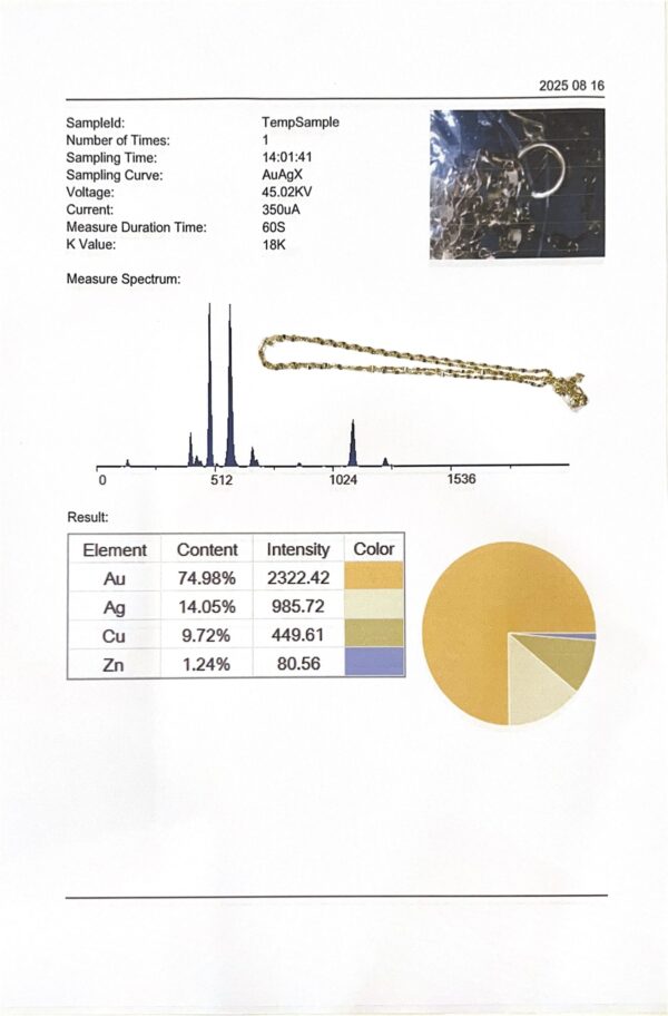 9k 18k solid gold sparkle chain necklace: dainty collar kiss link – au 750 16–20 inch yellow or white