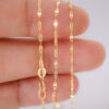 18k gold sparkle chain