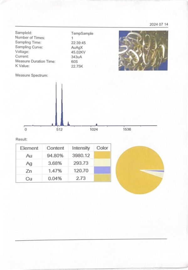 22k solid gold paperclip chain