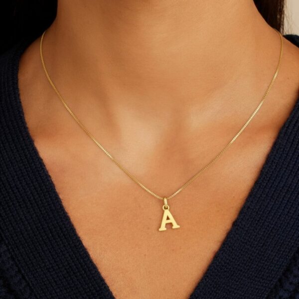24k gold letter A
