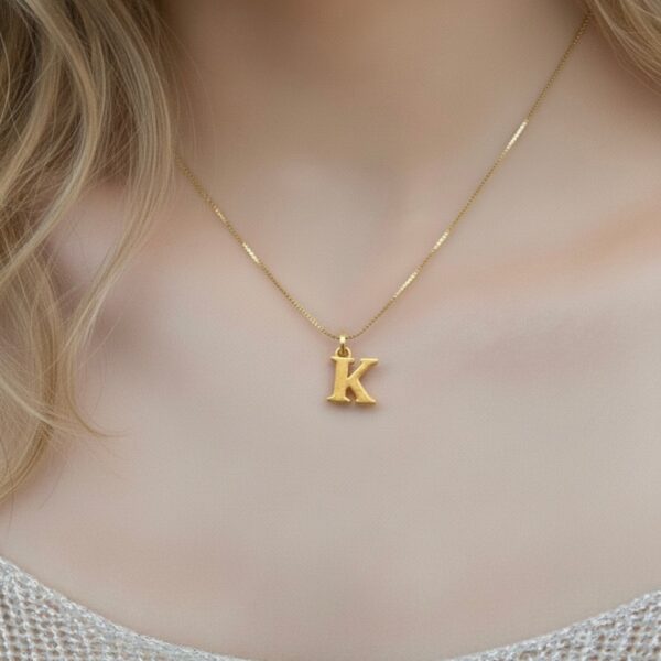24k gold letter K