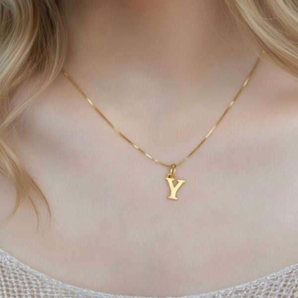 24k gold letter Y