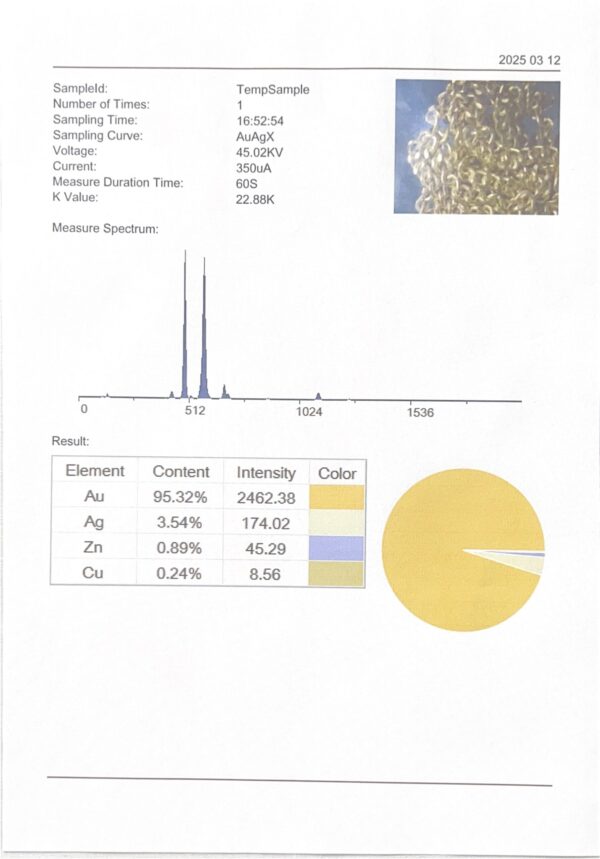 22k solid gold cuban link chain necklace – au 965: 18 inch yellow gold unisex necklace, dainty real gold chain, fine jewelry gift