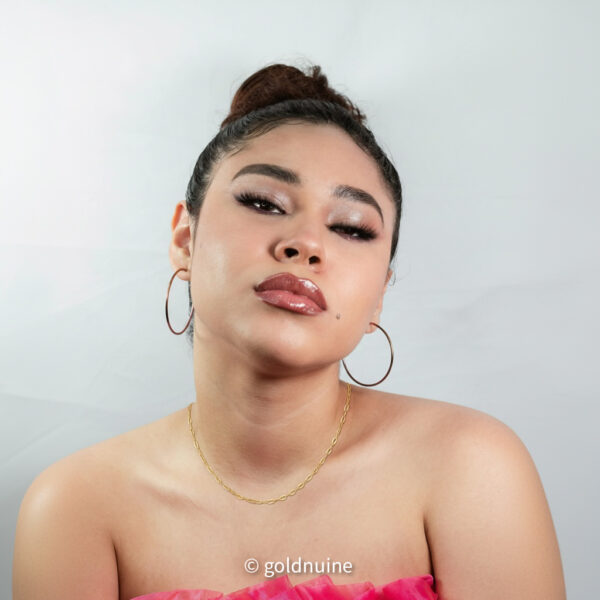 22k solid gold paperclip chain