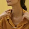 9k solid gold ball pendant necklace: au 375 minimalist gold pendant necklace