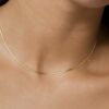 22k solid gold snake chain necklace: dainty fine jewelry