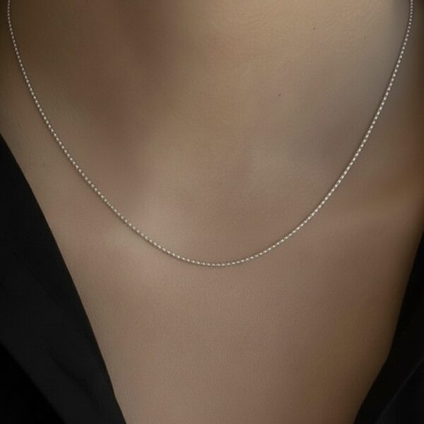 18k solid gold twisted box chain necklace 0.8mm white gold necklace, 16 20 inch