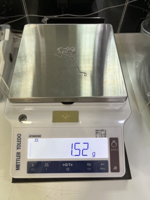 18k solid gold twisted box chain necklace 0.8mm white gold necklace, 16 20 inch