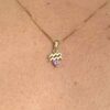 10k solid gold aquarius amethyst pendant – au 417 water bearer zodiac necklace with natural amethyst, february birthstone jewelry