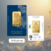 1 oz PAMP Suisse Lady Fortuna gold bar 24K Au 999.9 fine gold sealed CertiPAMP authentic Swiss gold bar Goldnuine