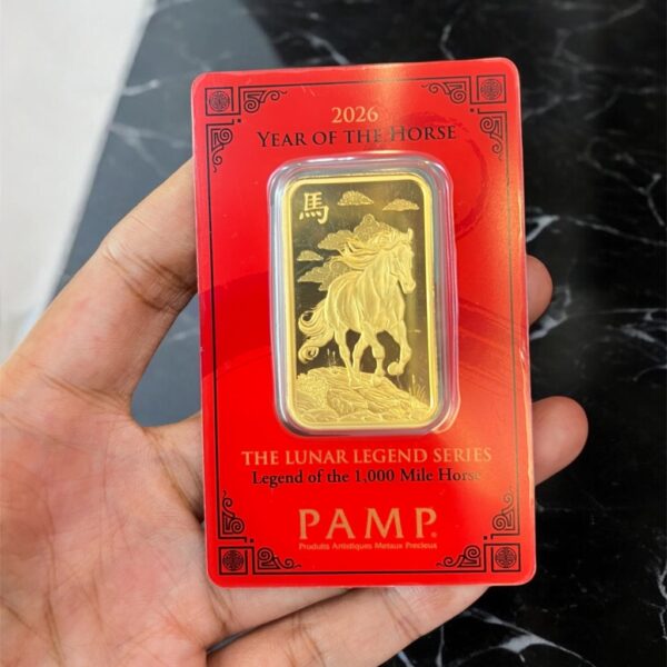 1oz gold bar year of the horse