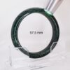 Thick flat natural Burmese jade bangle bracelet polished genuine jade collector jewelry