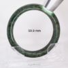 Thick flat natural Burmese jade bangle bracelet polished genuine jade collector jewelry