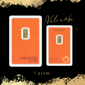 1g Valcambi Suisse 24K Gold Bar (Au 999.9) Swiss Bullion Sealed Assay