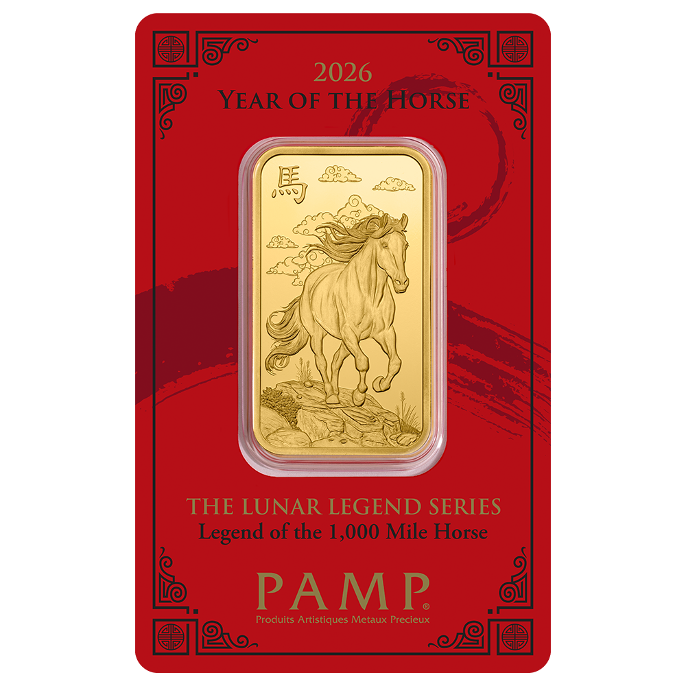 1oz The Year of Horse gold bar